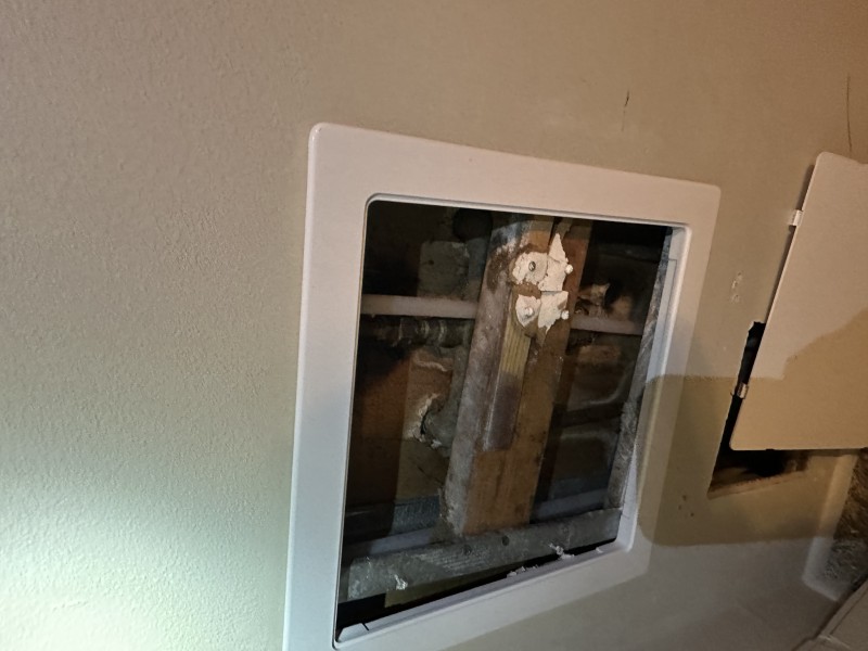 Utility closet copper to PEX repiping