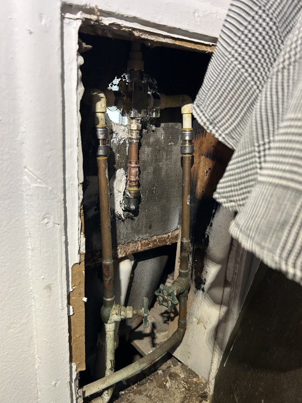 New Delta shower valve installed