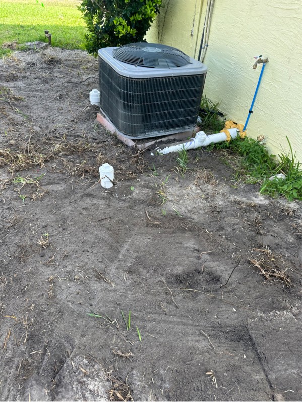 Backfilled trench after repiping