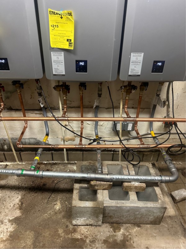 Rinnai tankless heater installation