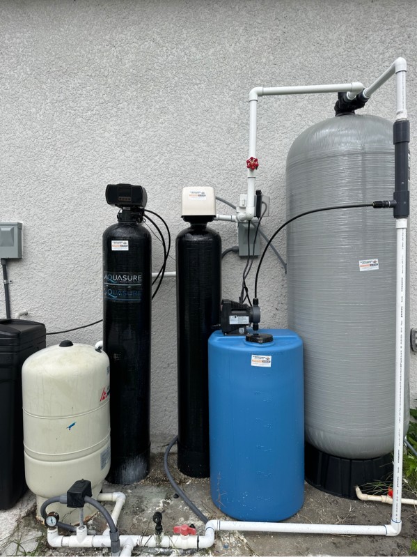 Whole house filtration with Aquasure system