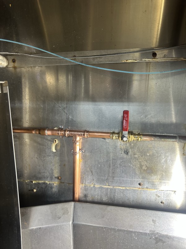 Old corroded water lines