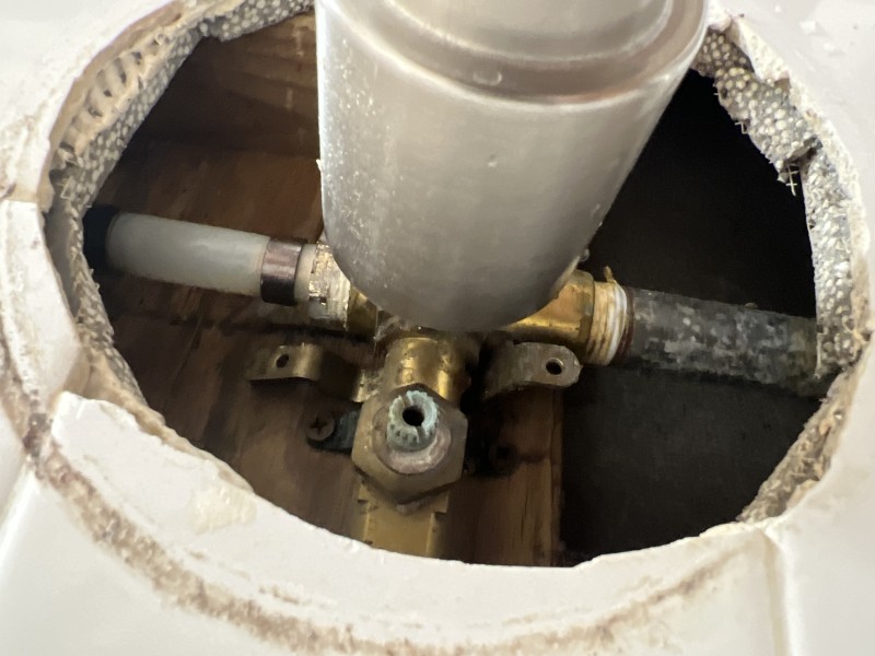 Tub spout and valve inspection
