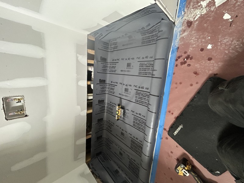 Drain system connection for shower install - Tampa plumber