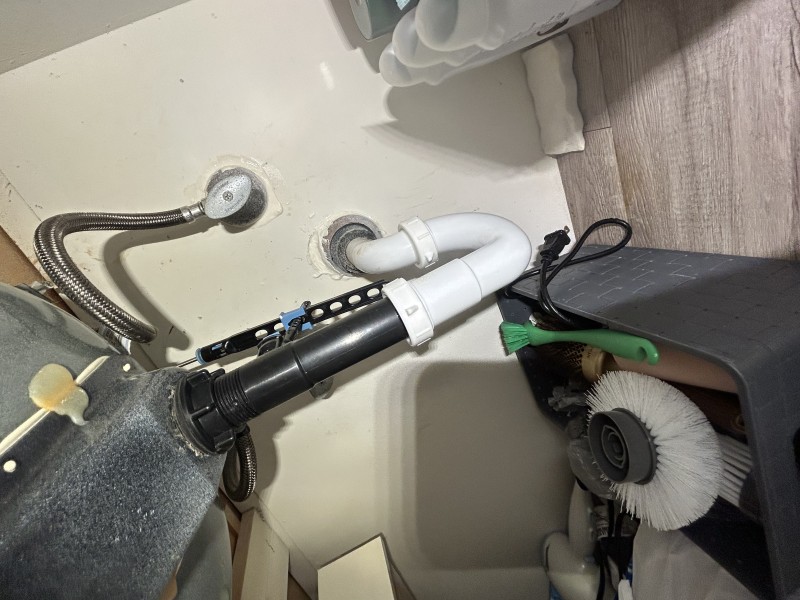 Tub drain close-up before cleaning