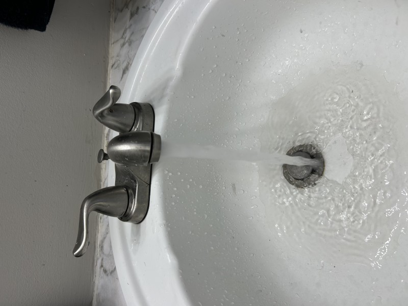 Final inspection of bathtub plumbing
