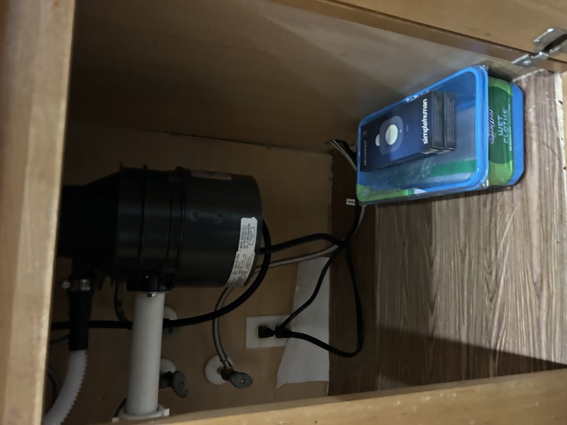 Leak test after kitchen sink repair