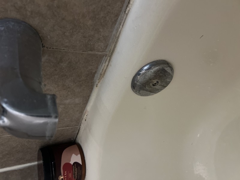 Leaking tub spout connection at wall