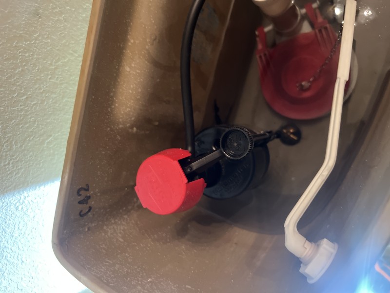 Angle stop shutoff and tank drained to create a clean, dry workspace