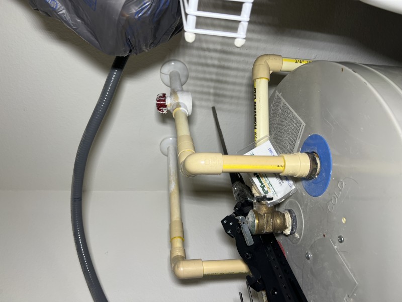Drain-down and safe removal of the old water heater
