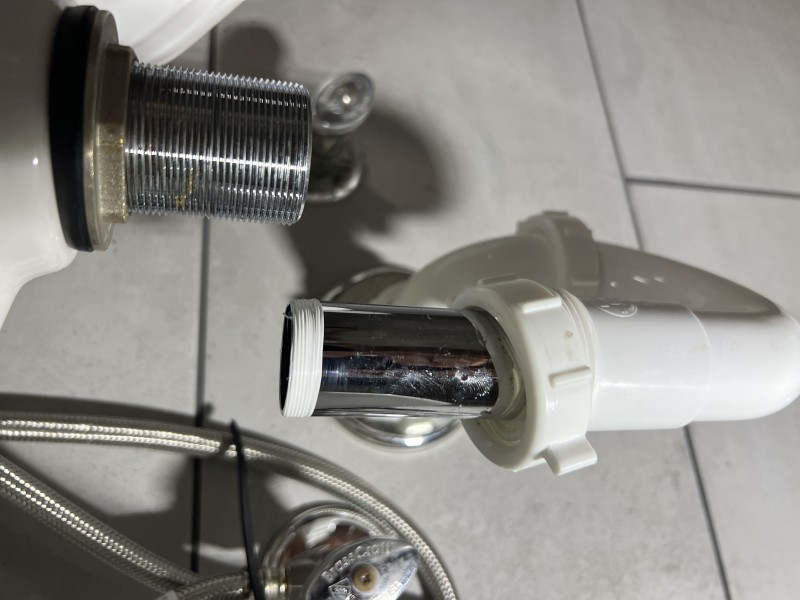 Post-repair pressure and flow test of faucet and drain assembly