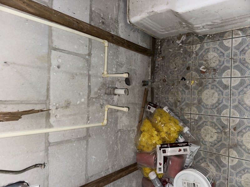 Post-repipe verification including pressure testing and system flushing