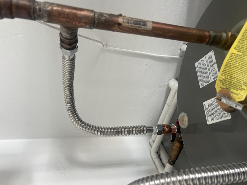 Water Heater Supply Line Replacement & Hammer Arrestor Installation in Holiday, FL