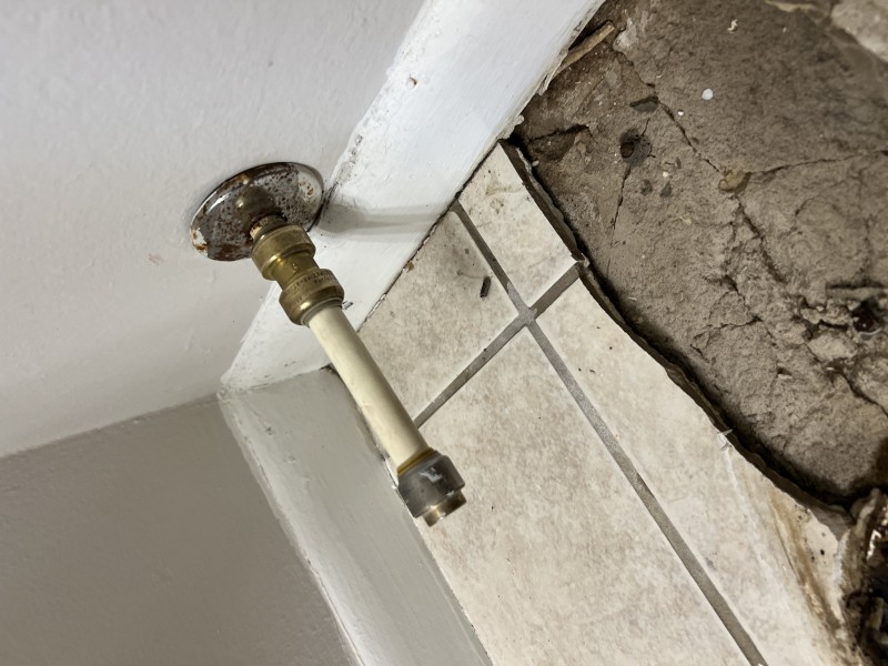 Aging CPVC main shut-off valve that will not fully close