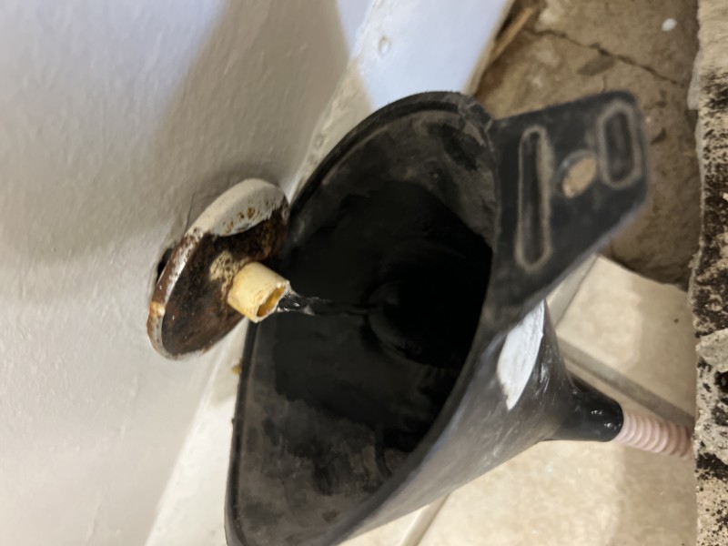 Temporary SharkBite connection on toilet supply line