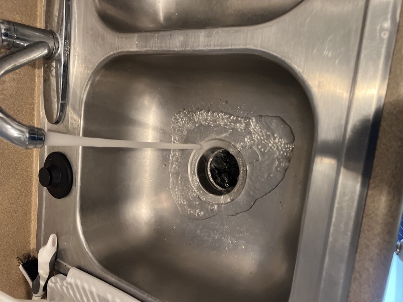 Kitchen sink draining properly after installation of new disposal