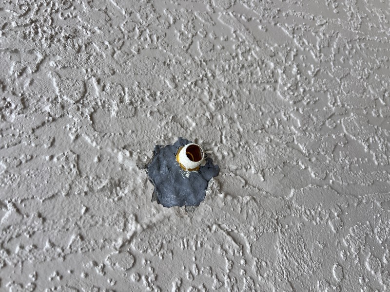 Repaired exterior pipe prepared for hose bib installation, Orlando, FL, December 2025