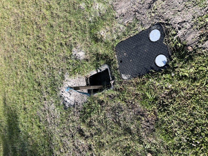 Water restored and repair monitored during the final leak check and pressure test period, Deltona, FL, mid-December 2025