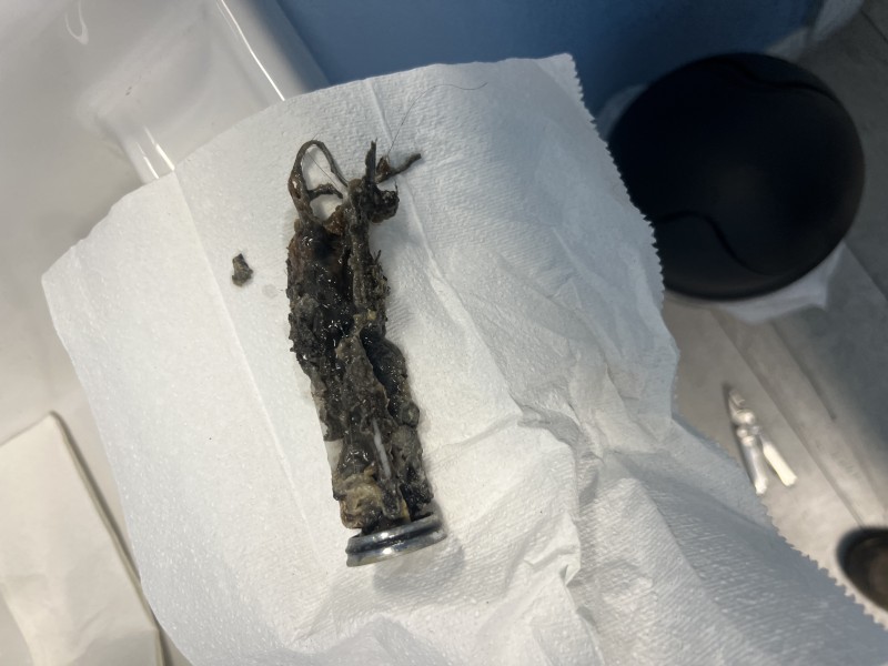 Verifying the blockage point and restoring flow in the branch line, Zephyrhills, FL, December 29, 2025