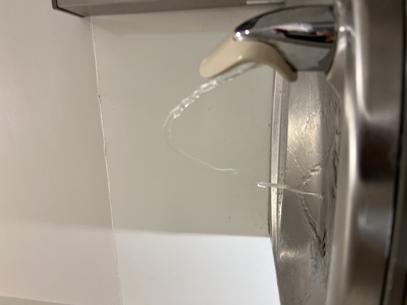 Drinking fountain dispensing water normally after repair, Orlando FL, January 6 2026