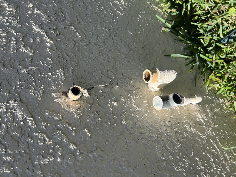 Removal and preparation of the main water line for a new 1-inch CPVC shut-off valve installation, Land O’ Lakes, FL, January 20, 2026