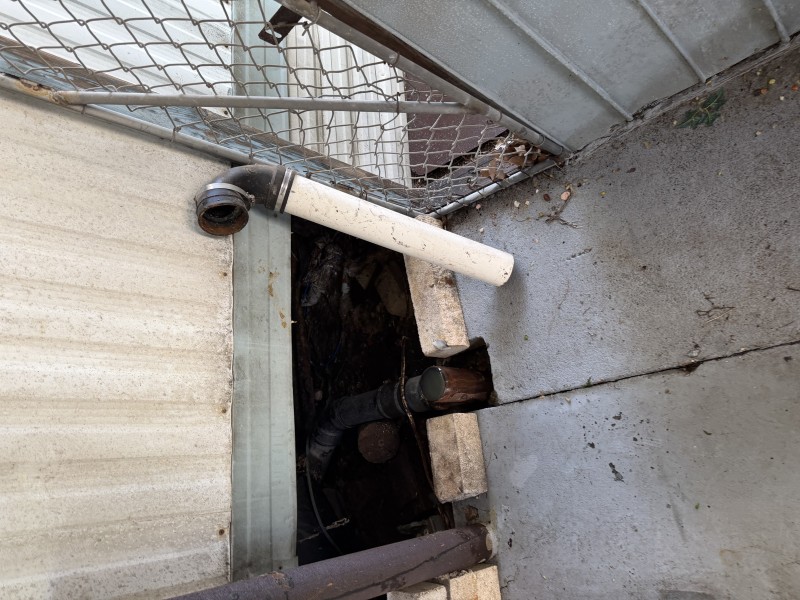 Final exposed cleanout and pipe access prepared for sewer camera inspection and hydro jetting service, Tampa FL February 5 2026