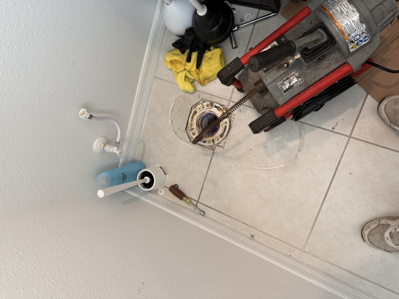 Sewer Camera Inspection, Drain Clearing & Toilet Replacement in Tampa, FL (Late Feb 2026)