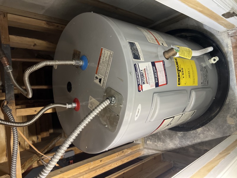 Water heater reinstalled after slab leak repair completion, Riverview FL, February 26 2026