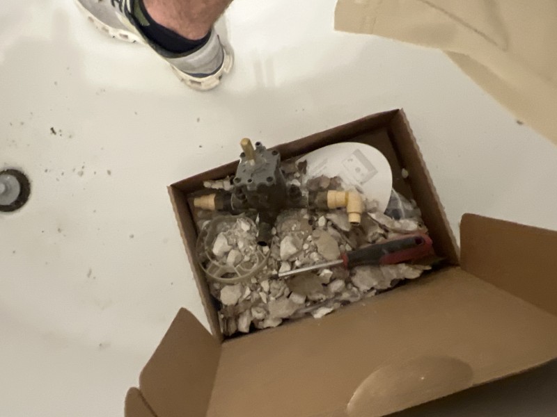 Master Bathroom Tub Leak Repair and Shower Valve Replacement