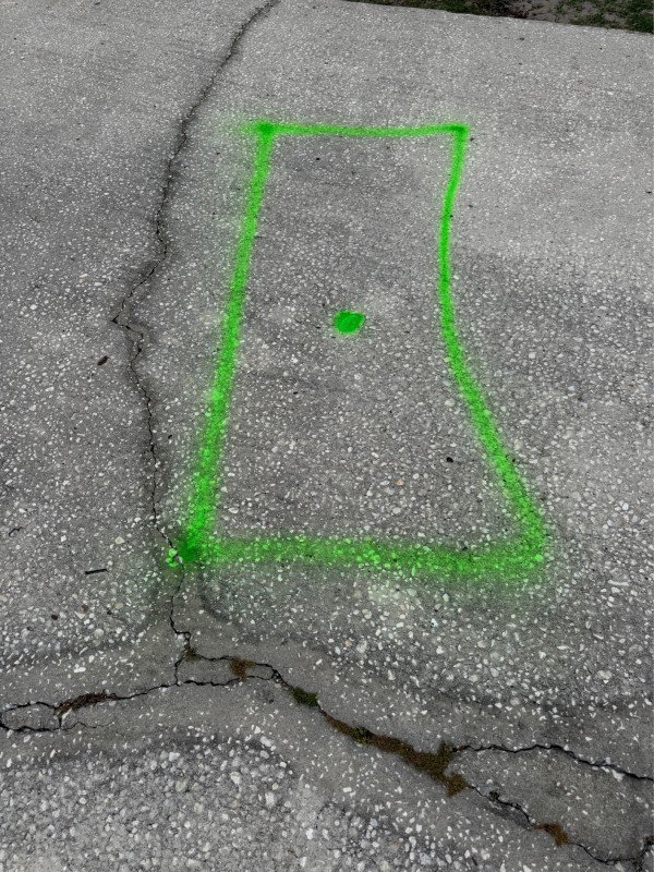 Concrete cutting and driveway demolition for sewer access in New Port Richey, Florida, May 2026
